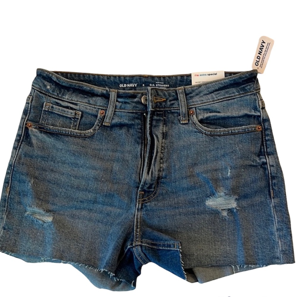 High Waisted Jean Shorts - 3 inch inseam SIZE 8